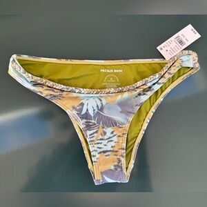 The Blue & Green Jessie Low Rise Moderate Bikini Bottom from - NWT & liner